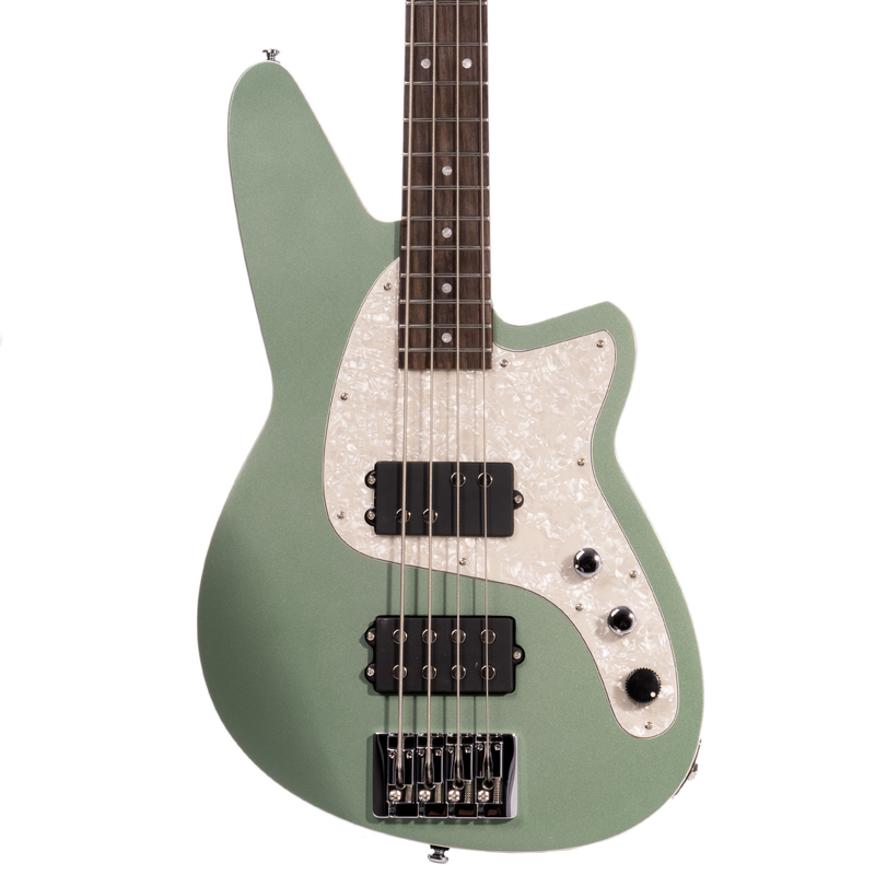 Reverend Mercalli 4 Bass Guitar Roasted Maple Neck/Fingerboard, Metallic Alpine