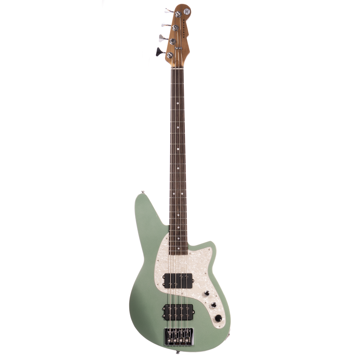 Reverend Mercalli 4 Bass Guitar Roasted Maple Neck/Fingerboard, Metallic Alpine