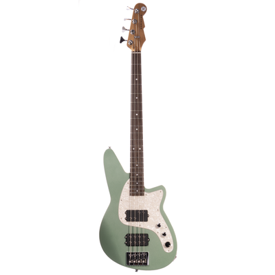 Reverend Mercalli 4 Bass Guitar Roasted Maple Neck/Fingerboard, Metallic Alpine