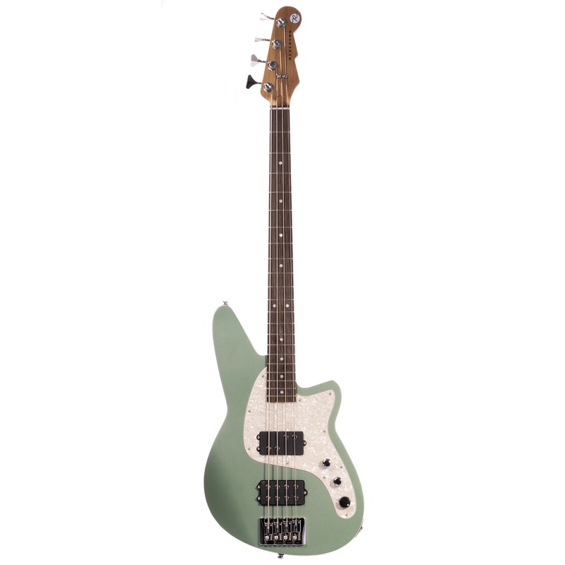 Reverend Mercalli 4 Bass Guitar Roasted Maple Neck/Fingerboard, Metallic Alpine
