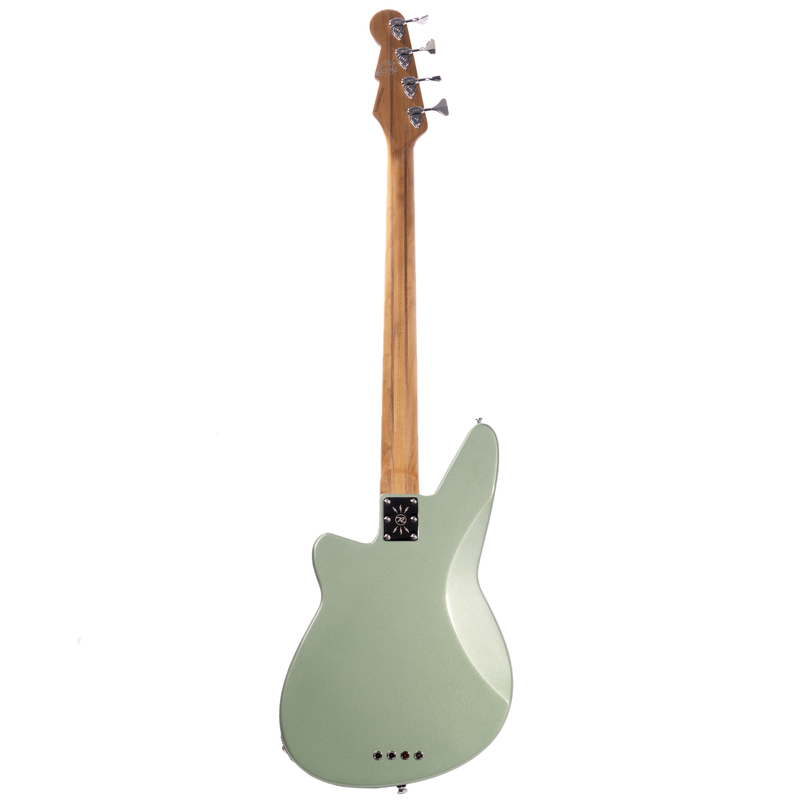 Reverend Mercalli 4 Bass Guitar Roasted Maple Neck/Fingerboard, Metallic Alpine
