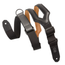 Levys 2.5 Inch Right Height Ergonomic Padded Ripchord Guitar Strap Black