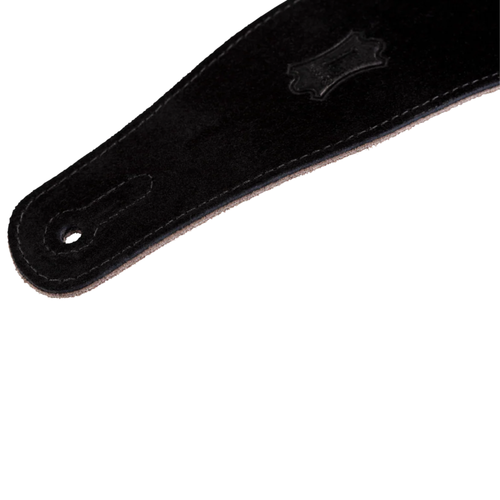 Levys 2.5" Wide Suede Guitar Strap, Black