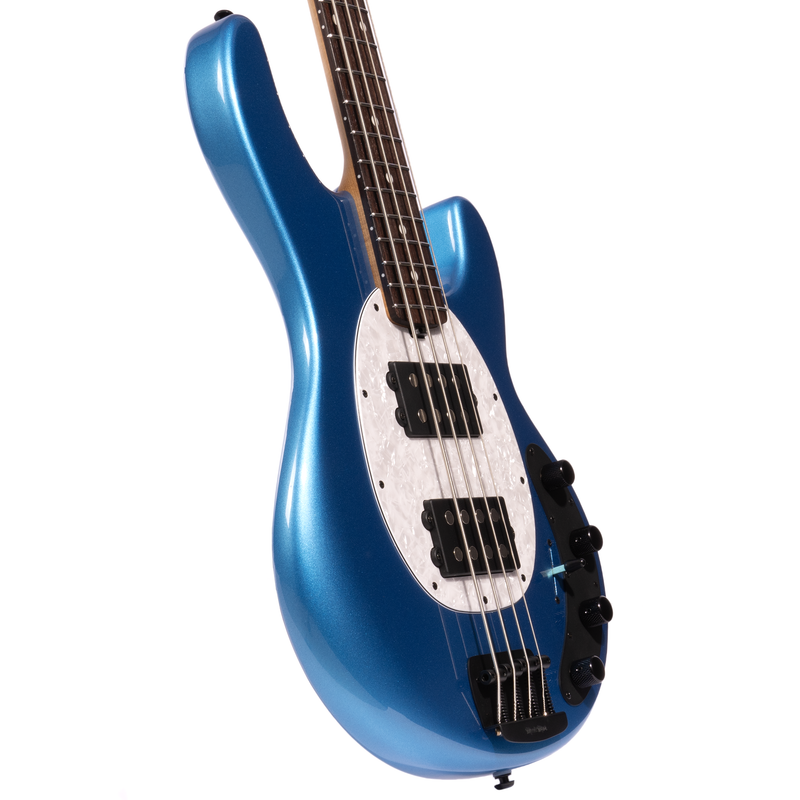 Music Man Stingray Special HH Bass Guitar, Roasted Maple, Rosewood, Speed Blue