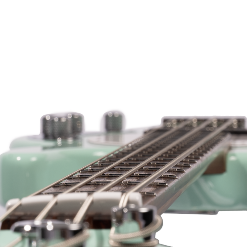 Music Man StingRay Special Electric Bass Guitar, Laguna Green, Matching Headstock, w/ Case