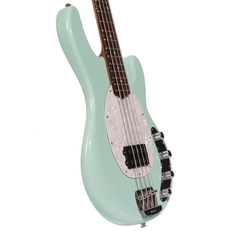 Music Man StingRay Special Electric Bass Guitar, Laguna Green, Matching Headstock, w/ Case
