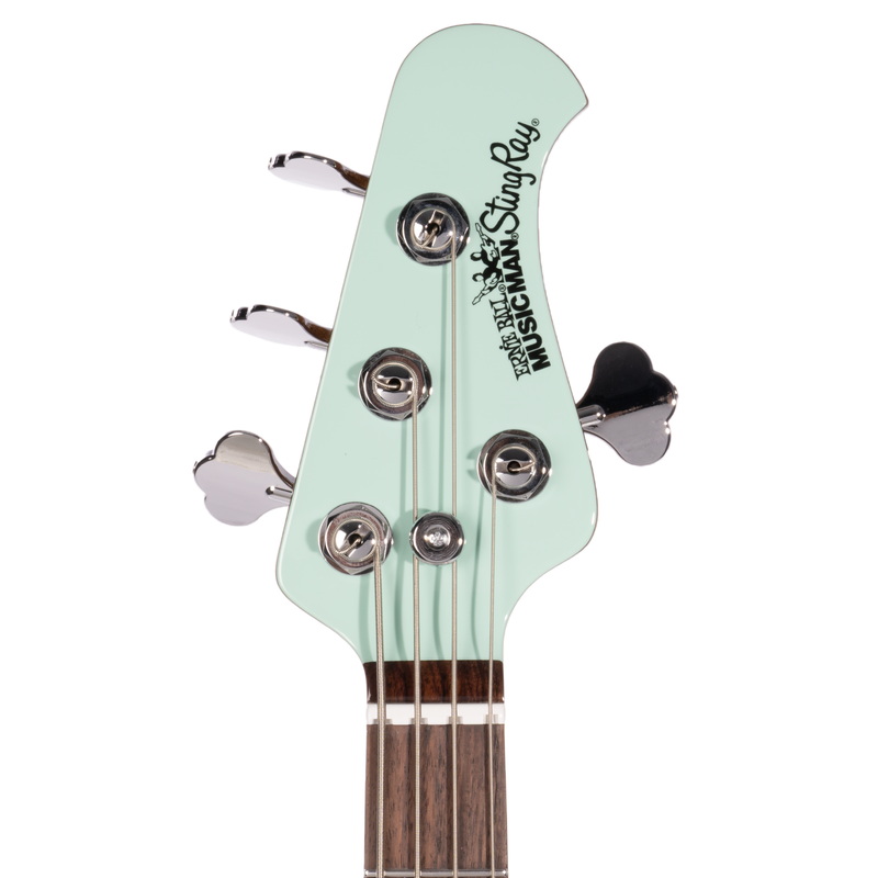 Music Man StingRay Special Electric Bass Guitar, Laguna Green, Matching Headstock, w/ Case