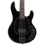 Music Man DarkRay Bass, Ebony, Obsidian Black With Mono Softshell Case