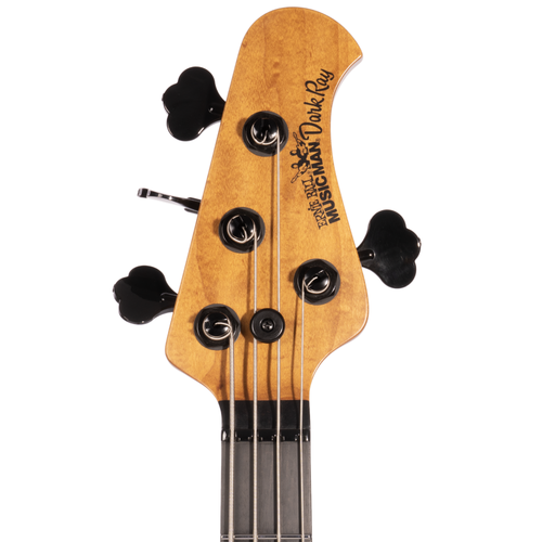 Music Man DarkRay Bass, Ebony, Obsidian Black With Mono Softshell Case