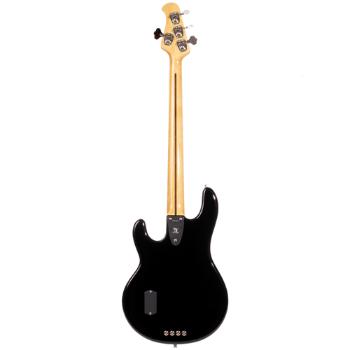 Music Man Retro '70s Stingray 4 String Bass Guitar, Black w Music Man Retro '70s Stingray 4 String Bass Guitar, Black w
