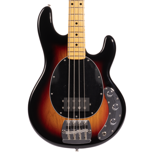 Music Man Retro ‘70s Stingray 4 String Bass Guitar, Sunburst, w/Mono Soft Shell Case