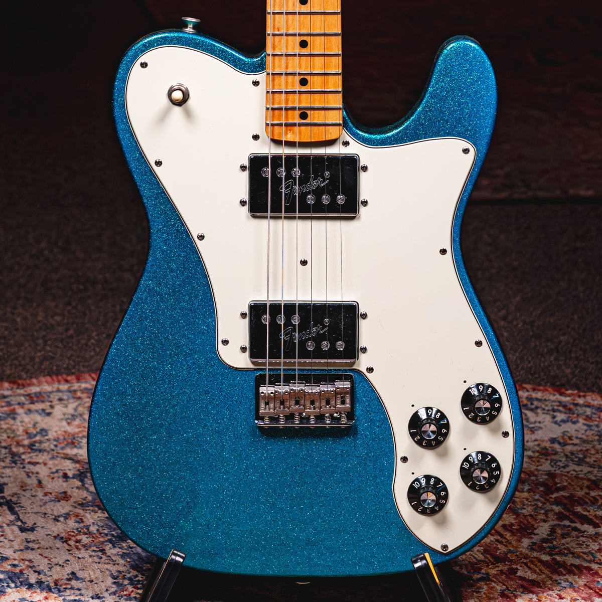 2012 Fender FSR '72 Telecaster Deluxe Electric Guitar, Aqua Flake w/HSC - Used