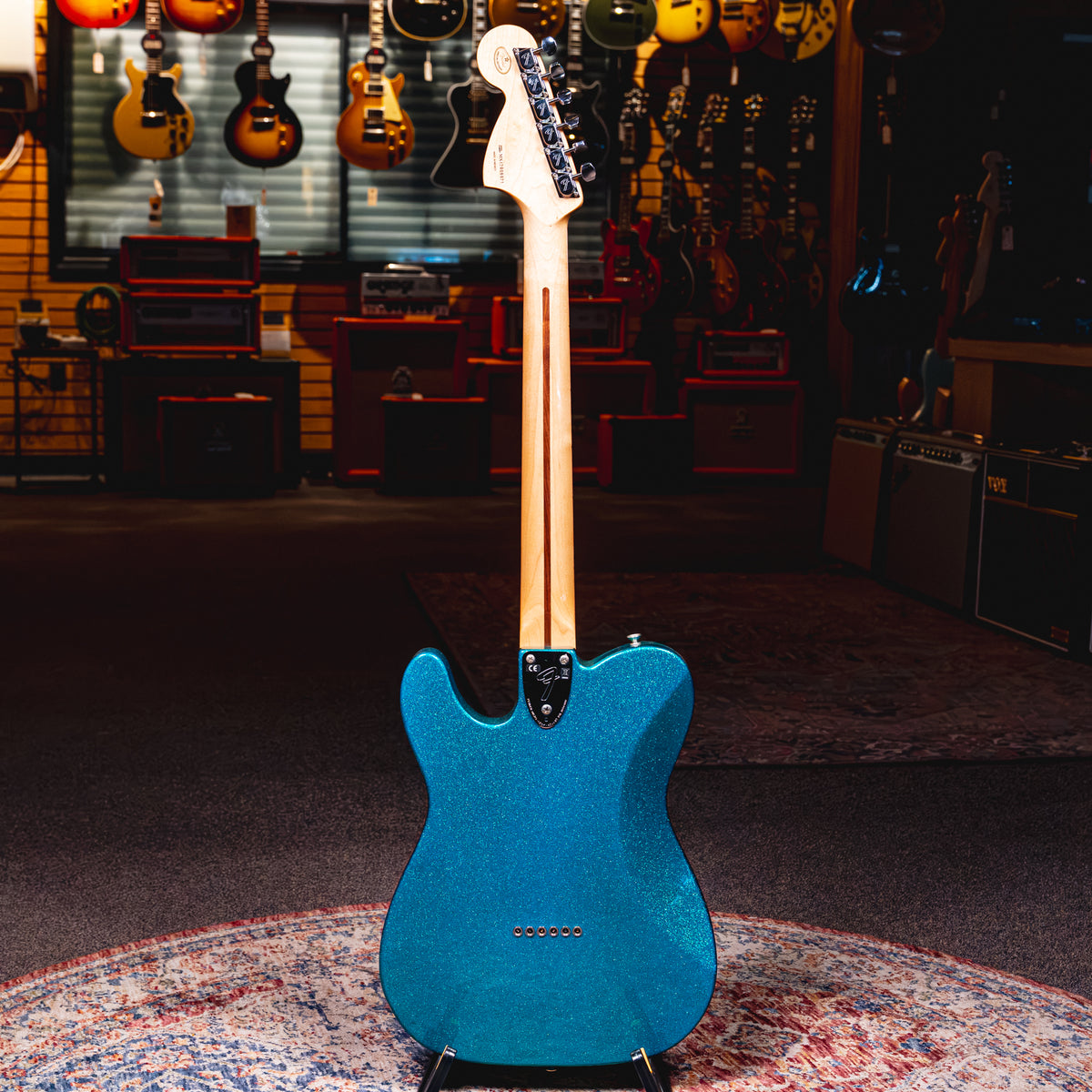 2012 Fender FSR '72 Telecaster Deluxe Electric Guitar, Aqua Flake w/HSC - Used