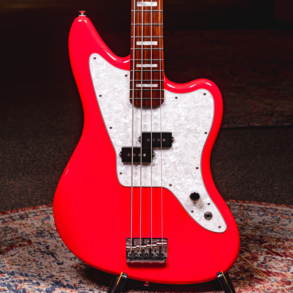 2022 Fender Mark Hoppus HMNIM Signature Jaguar Bass, Hot Pink w/ OGB - Used