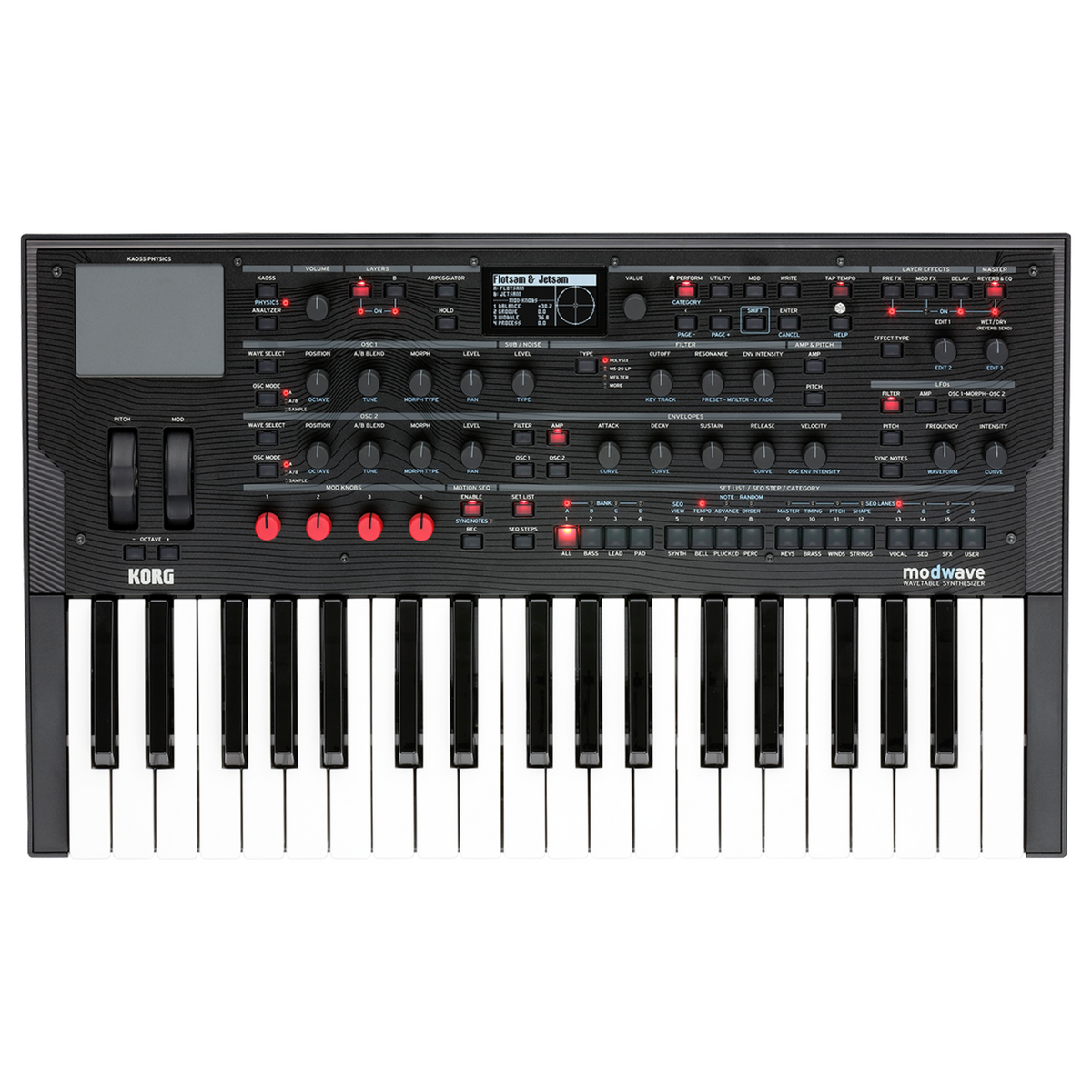 Korg Modwave Wavetable Synthesizer With Kaoss Physics And Motion Sequencing 2.0