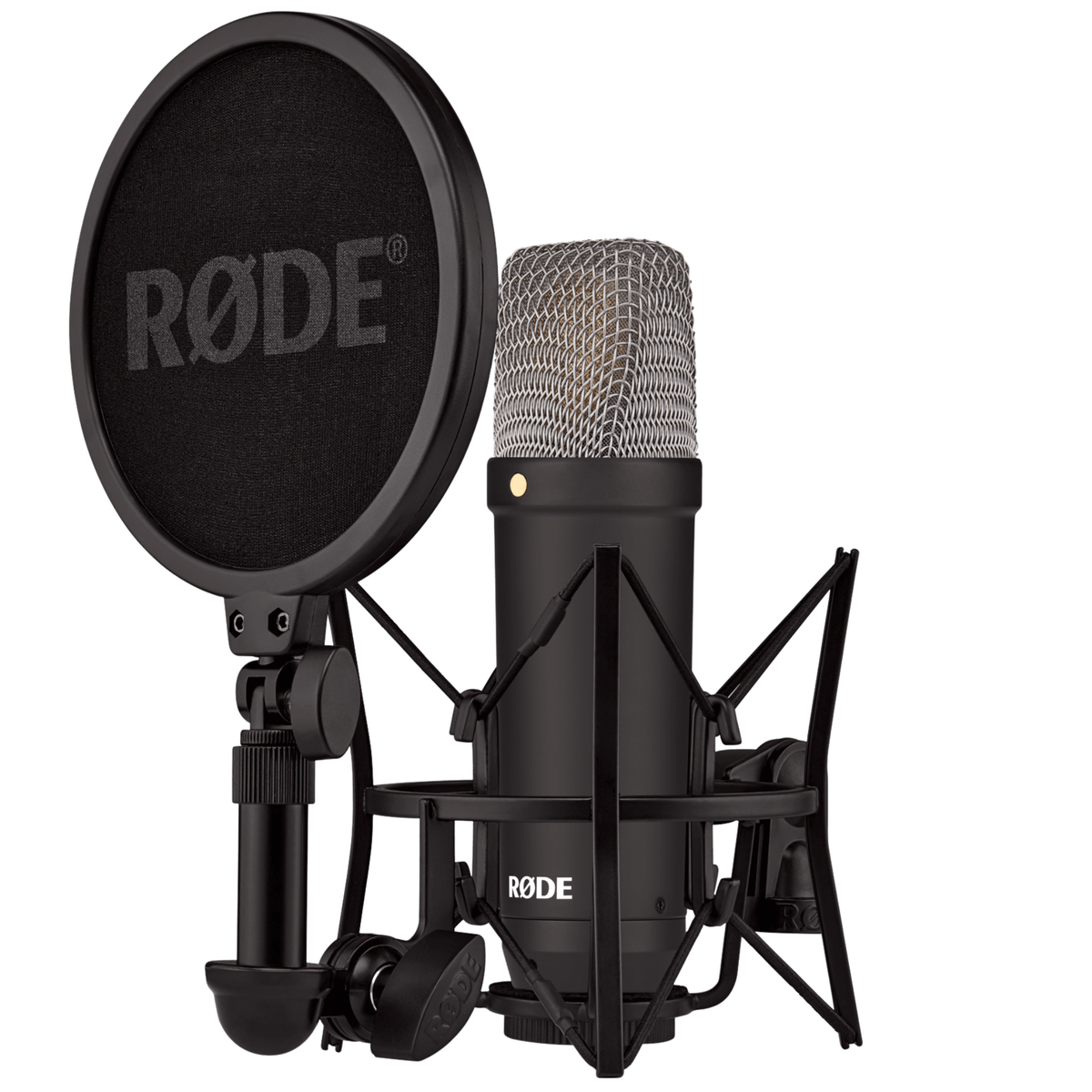 Rode NT1 Studio Series Condenser Microphone w/ Shock Mount & XLR Cable, Black
