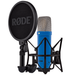Rode NT1 Studio Series Condenser Microphone w/ Shock Mount & XLR Cable, Cobalt Blue