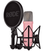 Rode NT1 Studio Series Condenser Microphone w/ Shock Mount & XLR Cable, Pink