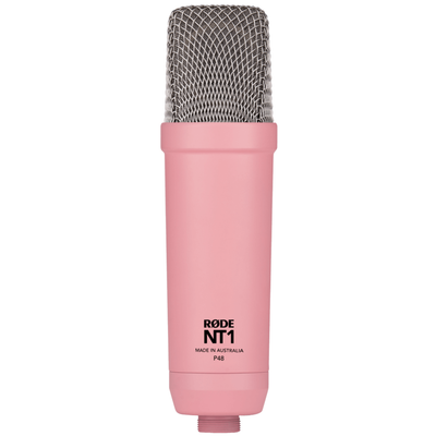 Rode NT1 Studio Series Condenser Microphone w/ Shock Mount & XLR Cable, Pink