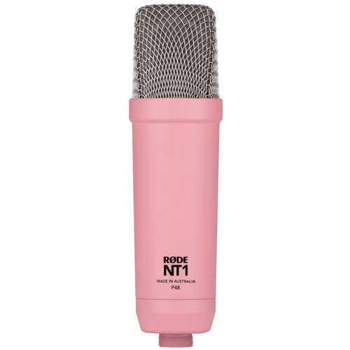 Rode NT1 Studio Series Condenser Microphone w/ Shock Mount & XLR Cable, Pink