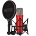 Rode NT1 Studio Series Condenser Microphone w/ Shock Mount & XLR Cable, Red