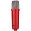 Rode NT1 Studio Series Condenser Microphone w/ Shock Mount & XLR Cable, Red
