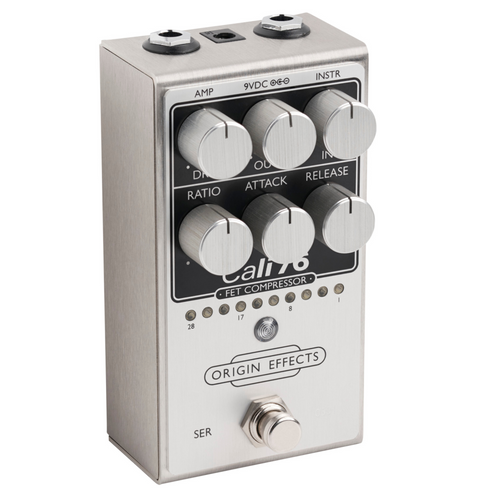Origin Effects Cali76 MK2 FET Compressor Effect Pedal, Brushed Aluminu Origin Effects Cali76 MK2 FET Compressor Effect Pedal, Brushed Aluminu