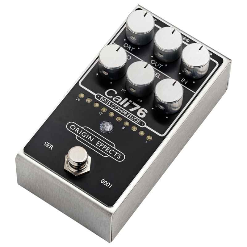 Origin Effects Cali76 MK2 FET Bass Compressor Effect Pedal, Black