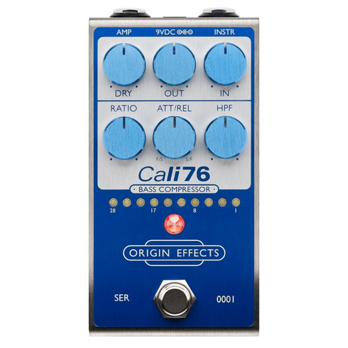 Origin Effects Cali76 Bass Compressor Effect Pedal, Super Vintage Blue