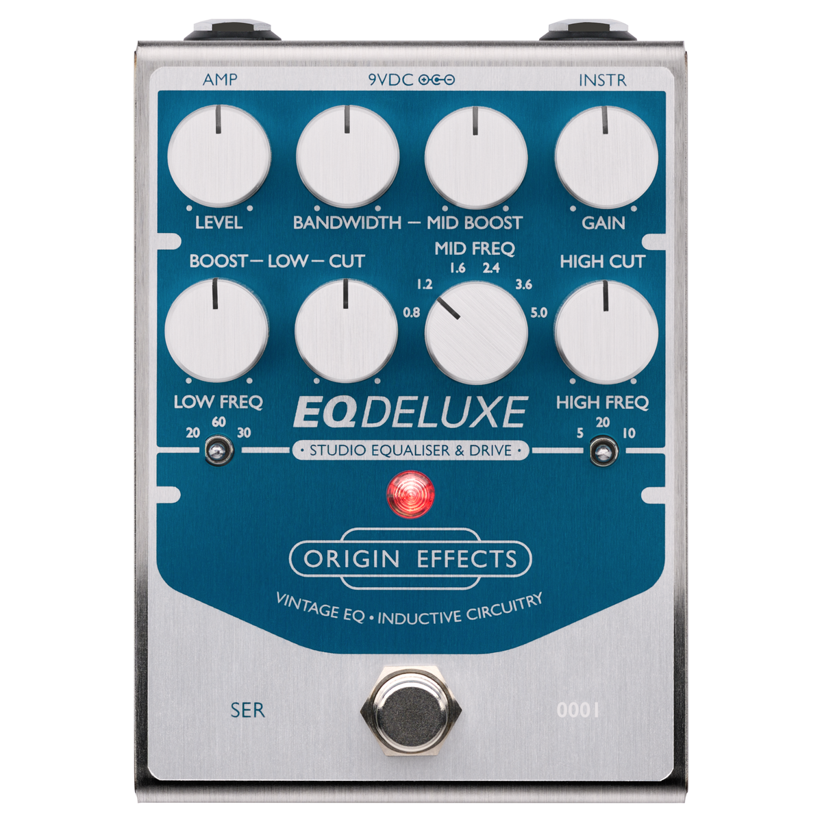 Origin Effects EQDELUXE Studio Equalizer & Overdrive Effect Pedal