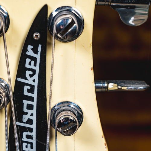 1974 Rickenbacker 4001 Electric Bass Guitar, White w/OHSC - Used