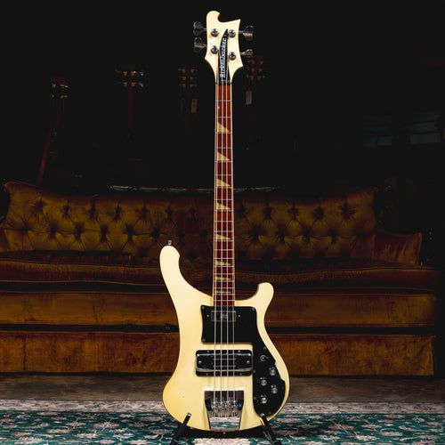 1974 Rickenbacker 4001 Electric Bass Guitar, White w/OHSC - Used
