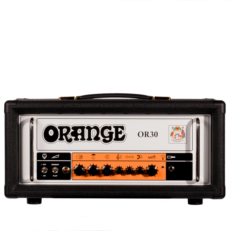 Orange Amps OR30 30-Watt Tube Guitar Amplifier Head, Black