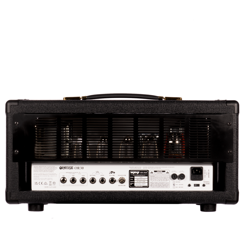 Orange Amps OR30 30-Watt Tube Guitar Amplifier Head, Black