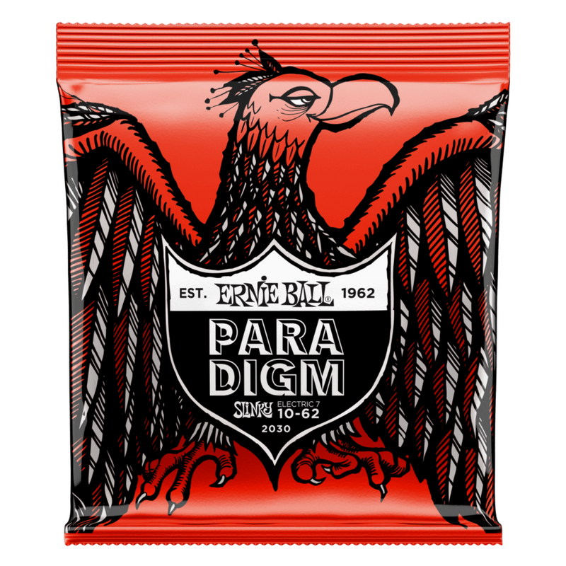 Ernie Ball 10-62 Paradigm Skinny Top Heavy Bottom Slinky 7-String Electric Guitar Strings