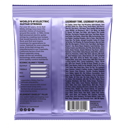 Ernie Ball Silky Slinky Nickel Wound Electric Guitar Strings, 9.5-48