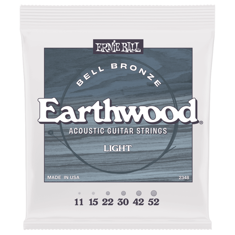 Ernie Ball Earthwood Bell Bronze Acoustic Guitar Strings, 11-52, Light
