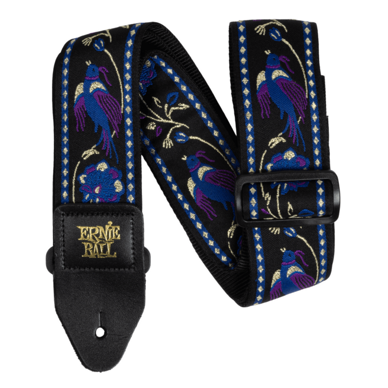 Ernie Ball Classic Jacquard Guitar/Bass Strap, Purple Pleasant Pheasant