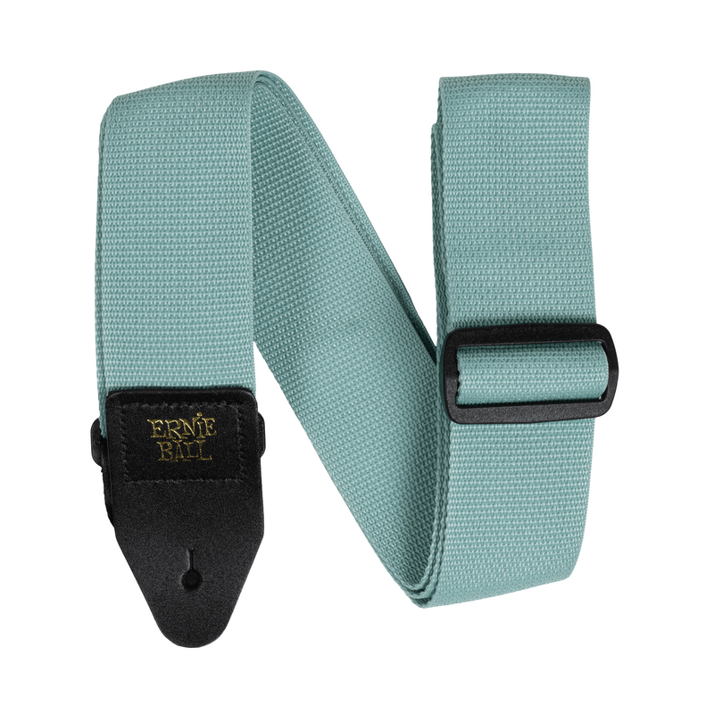 Ernie Ball Polypro Guitar/Bass Strap, Tidal Green