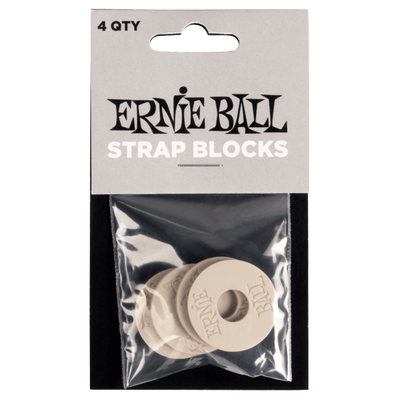 Ernie Ball Strap Blocks, 4-Pack, Gray