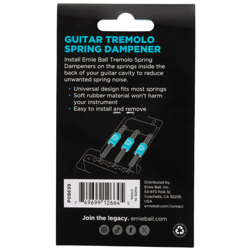 Ernie Ball Guitar String Dampener, Tremolo