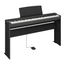 Yamaha P-225BLB Deluxe 88-Key Digital Piano Bundle w/ Stand and Bench, Black