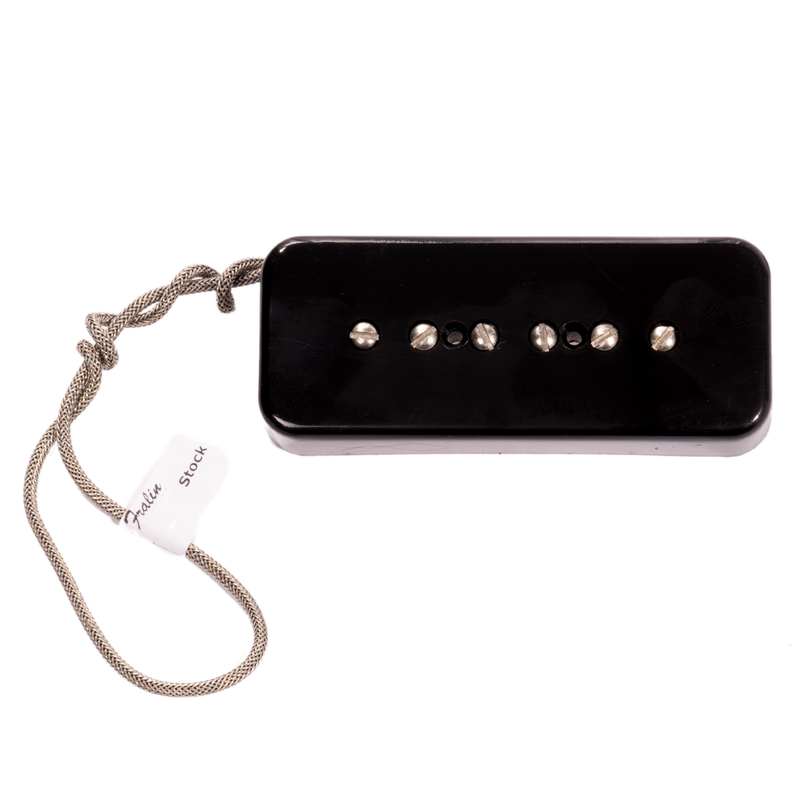 Fralin P90 Single Coil Electric Guitar Pickup Set, Soapbar, Gibson Wire, Stock Output, Black