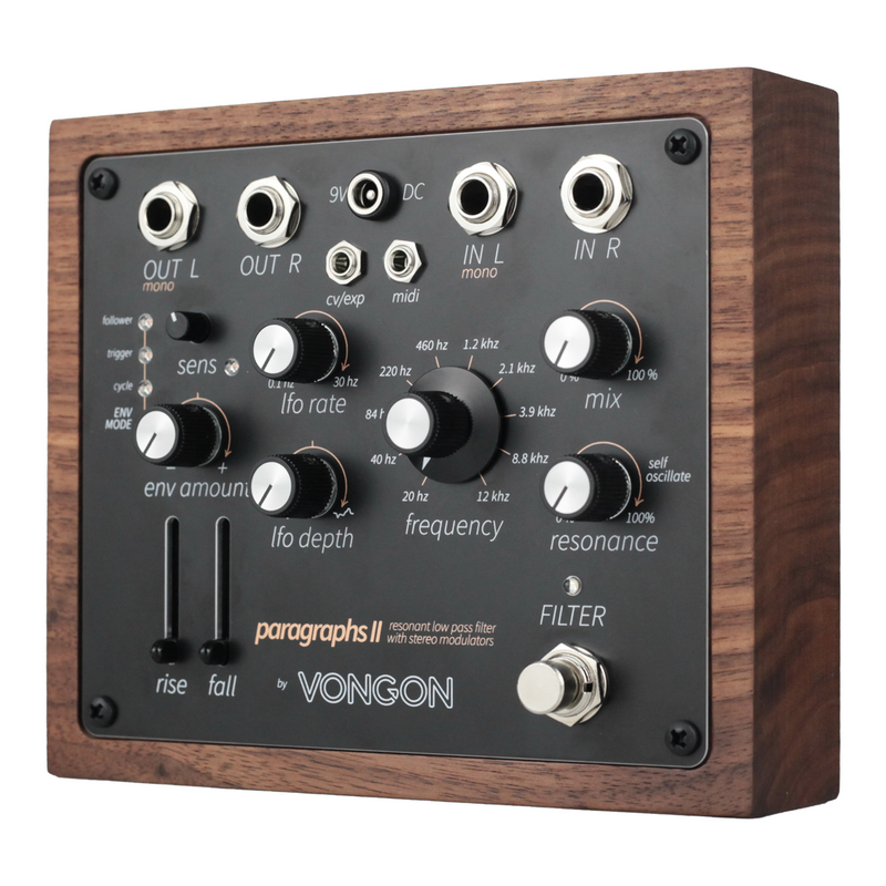 low pass filter pedal Vongon Paragraphs II