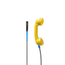 Trash Talk Audio Payphone Microphone, Yellow