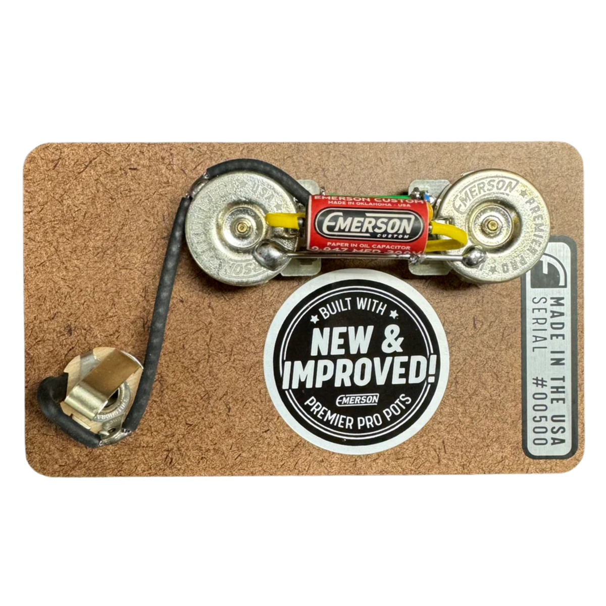 Emerson Custom Precision Bass Prewired Kit, Standard Pickguard Mount