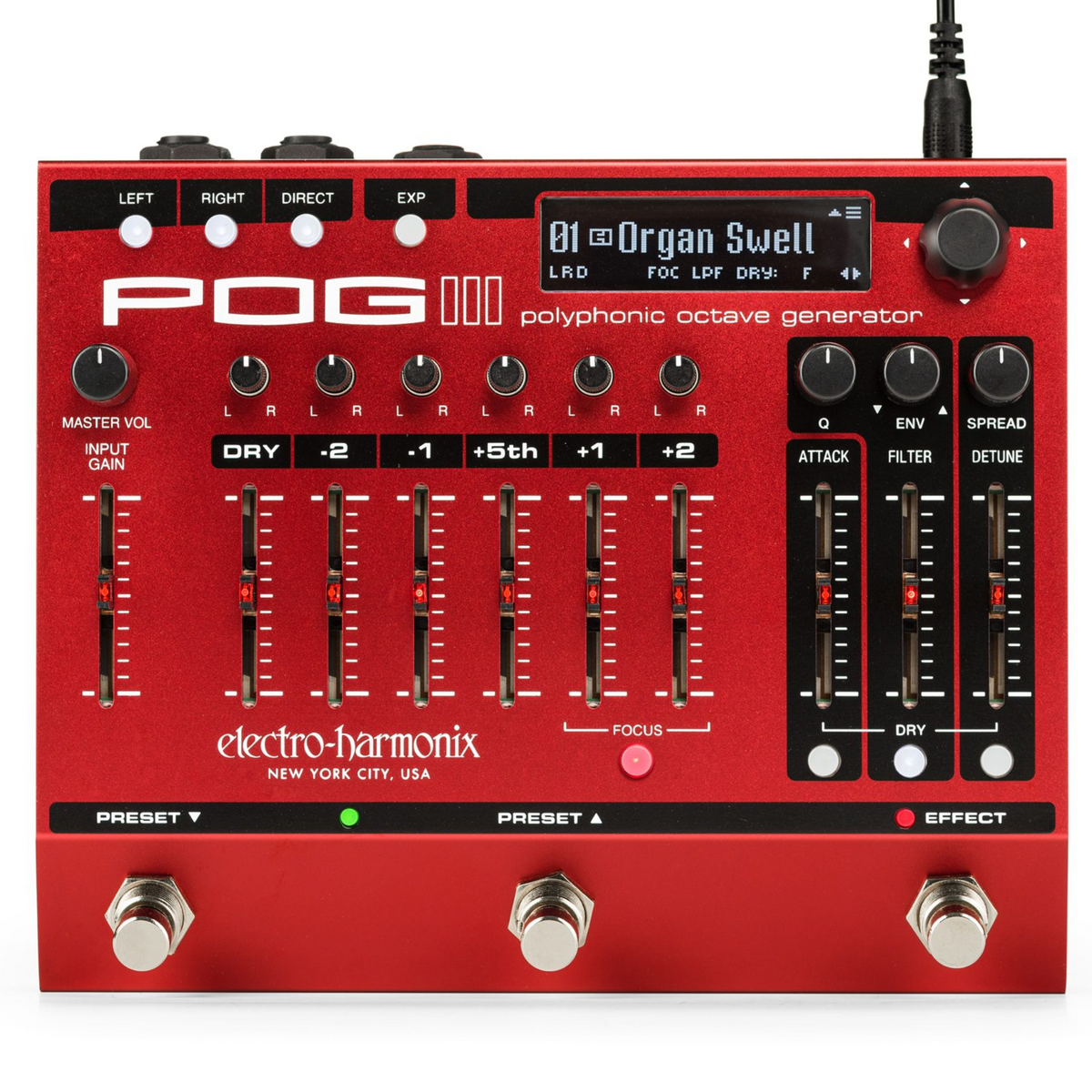 Electro Harmonix POG3 Polyphonic Octave Generator Effect Pedal