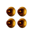 Gibson Top Hat Knobs, Vintage Amber, 4 Pack