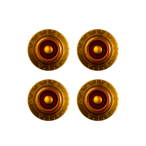 Gibson Top Hat Knobs, Vintage Amber, 4 Pack