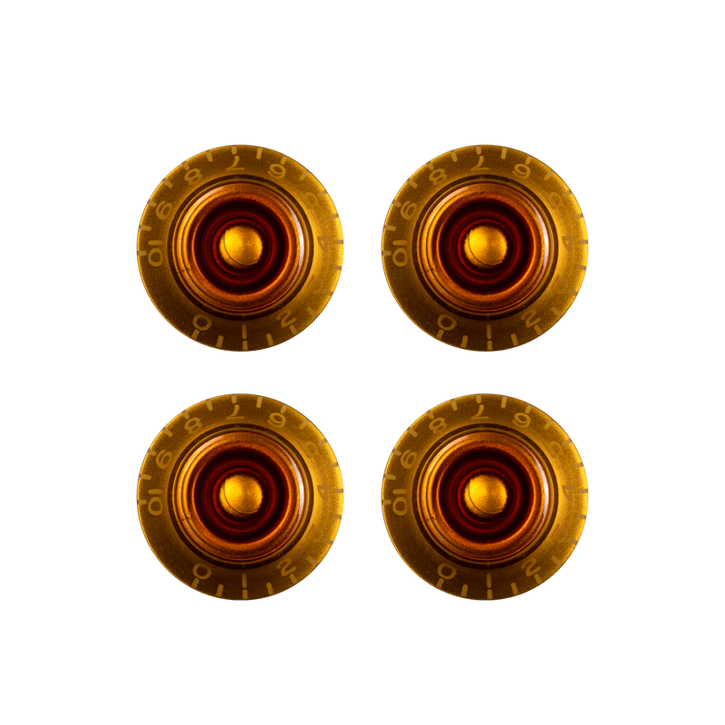 Gibson Top Hat Knobs, Vintage Amber, 4 Pack